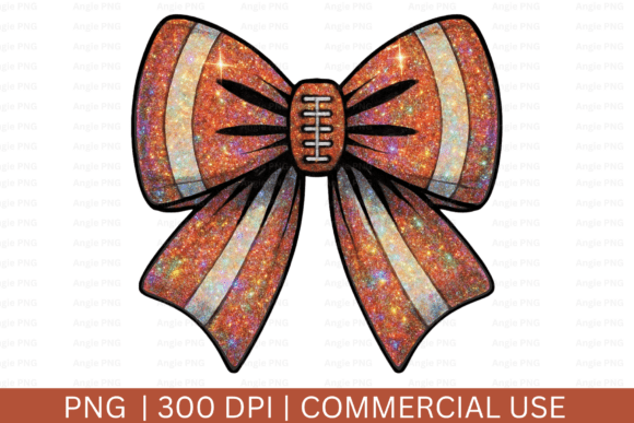 Autumn Aesthetics: Designing with the Fall Football Coquette Bow PNG