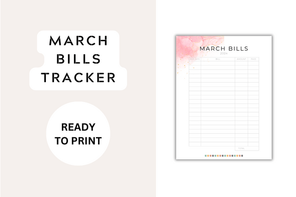 March Bills Tracker: A Designer's Guide to Financial Clarity