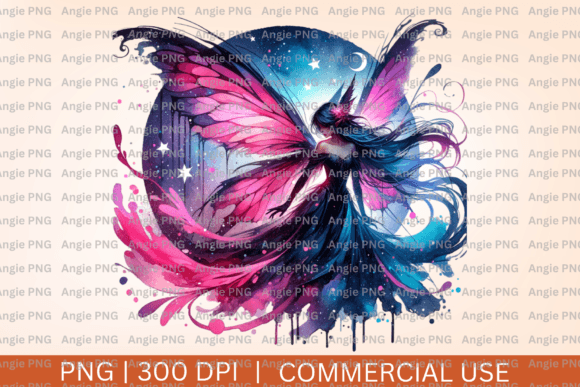 Pink Gothic Watercolor Fairy Witch PNG: A Designer's Guide