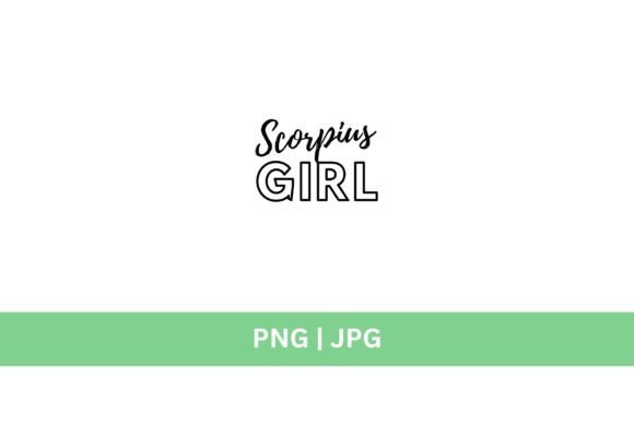 Scorpius Girl Graphic: A Modern Design Asset