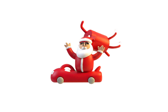 Transform Your Holiday Designs with Premium Santa 3D Cliparts