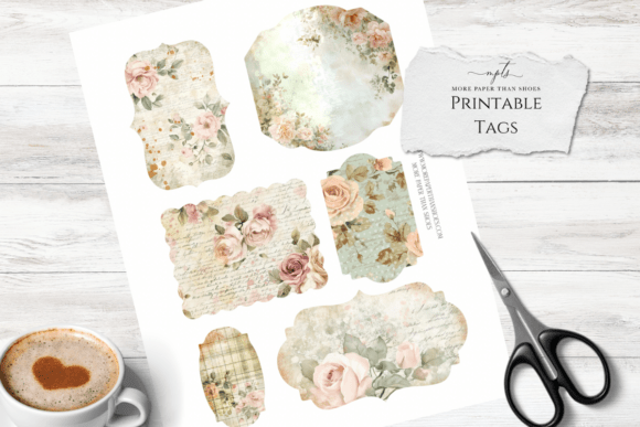Vintage Tags: Junk Journal Printable for Timeless Design