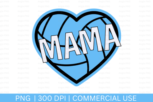 Volleyball Mama: Elevate Your Brand with a Dynamic Design Asset